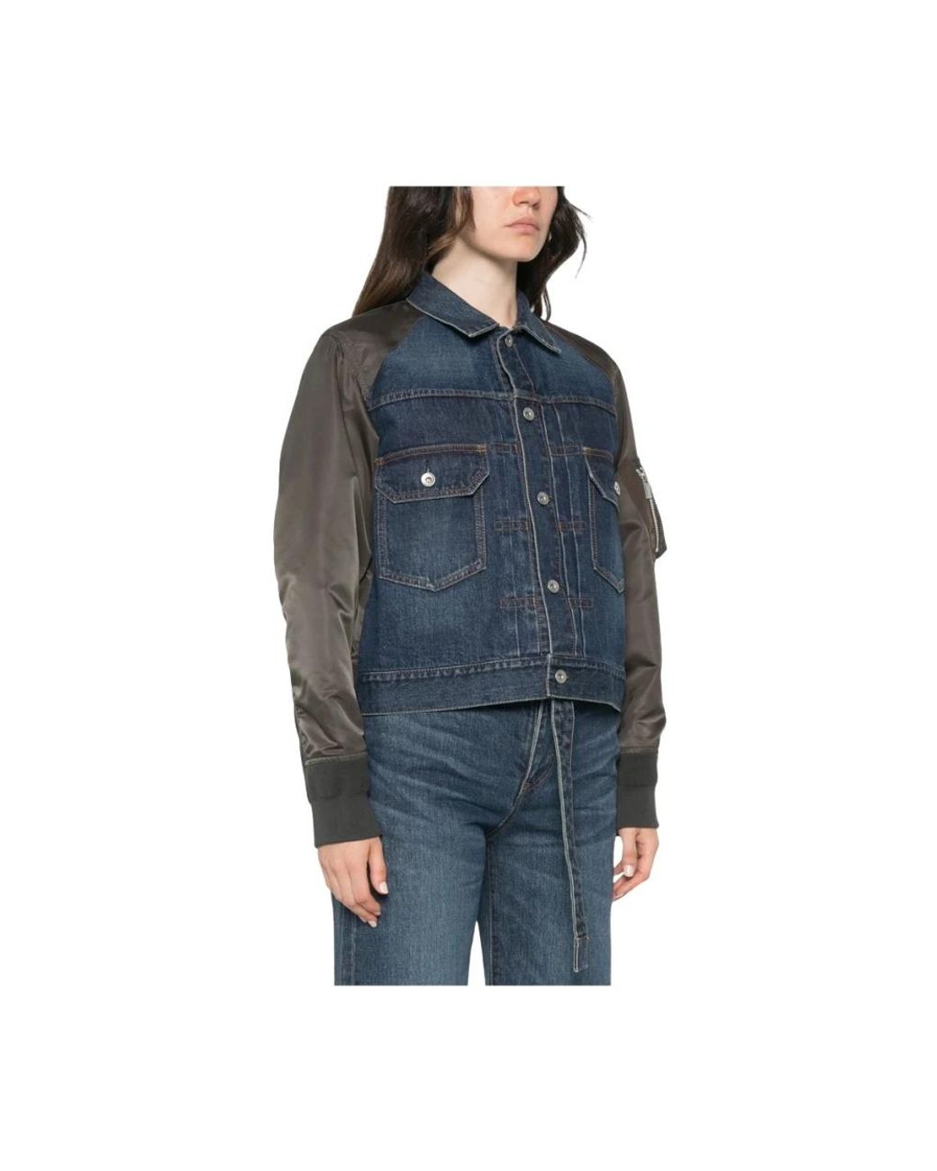 Sacai Blue Denim Jackets