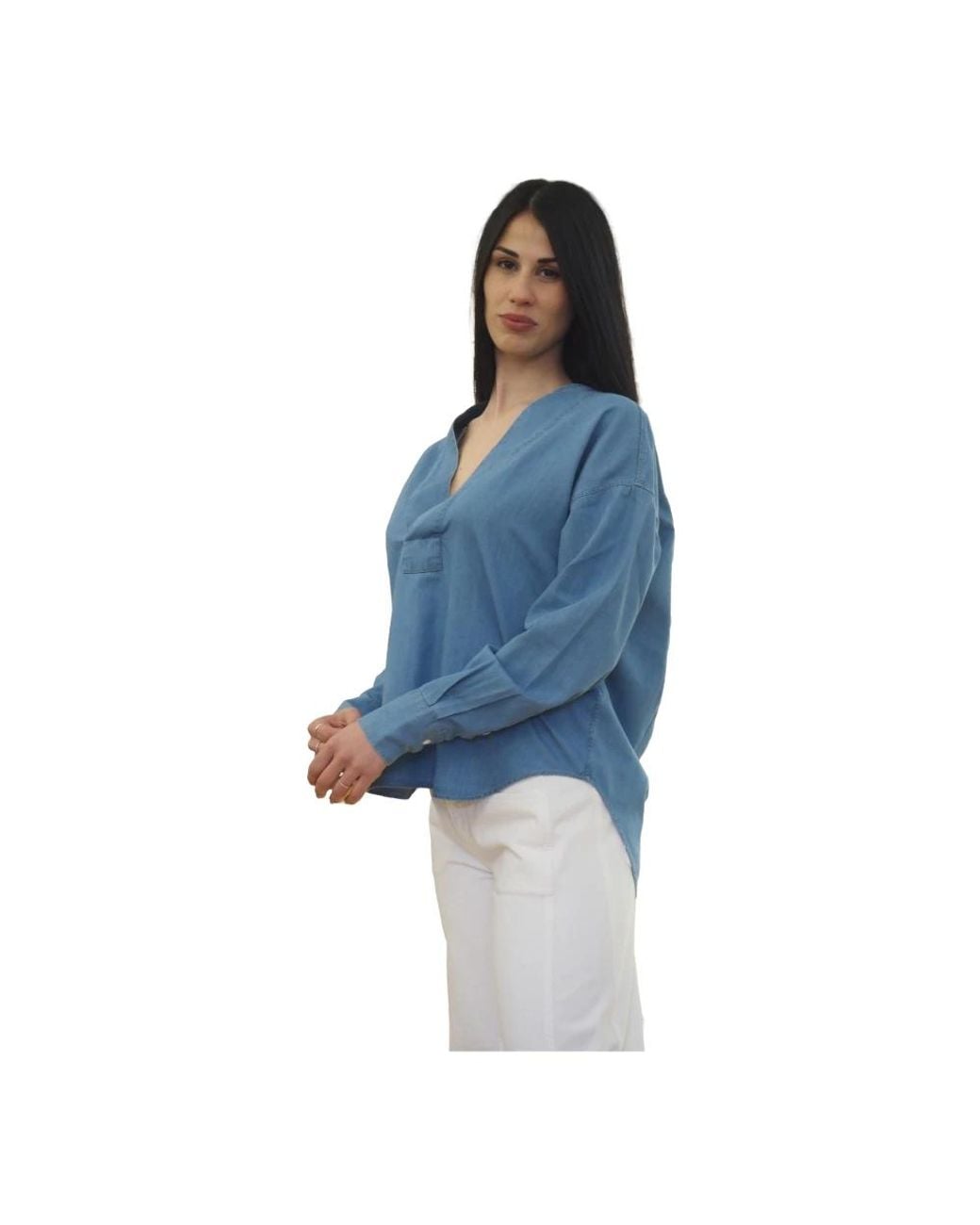 Blouses Closed de color Blue