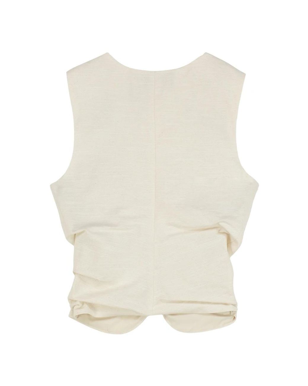 Versace Jeans Couture Natural Sleeveless Tops