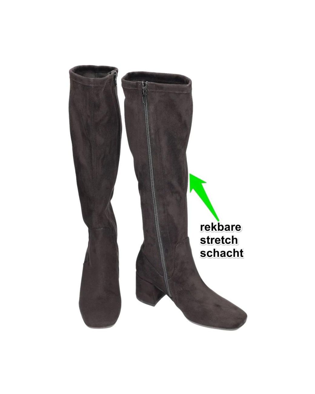 Gabor Brown Stretch Overknee-Stiefel