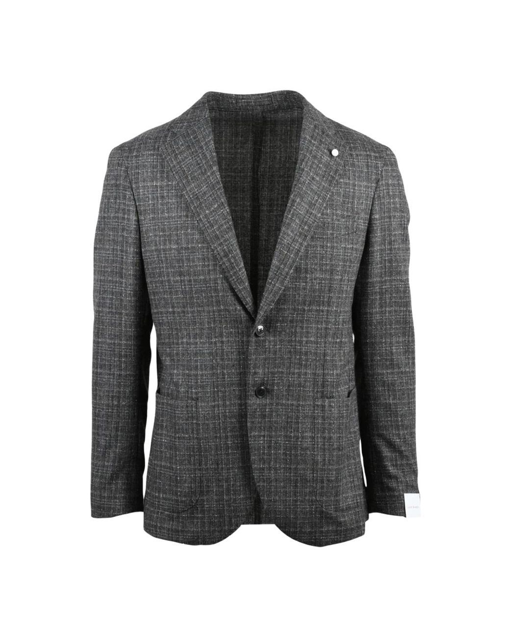 Luigi Bianchi Gray Blazers for men