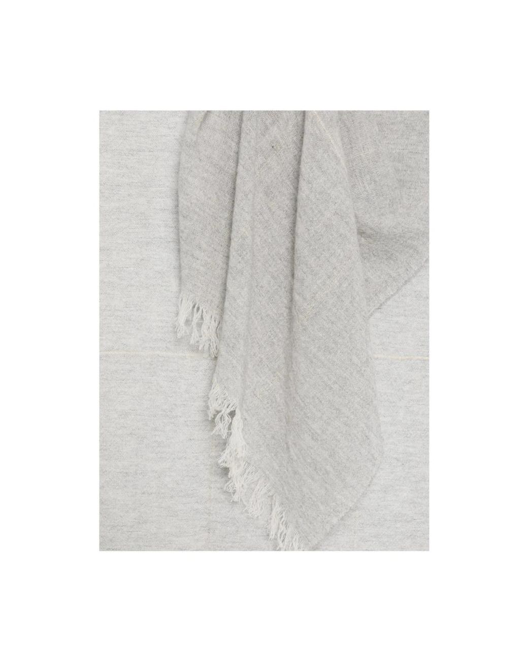 D'Aniello White Winter Scarves