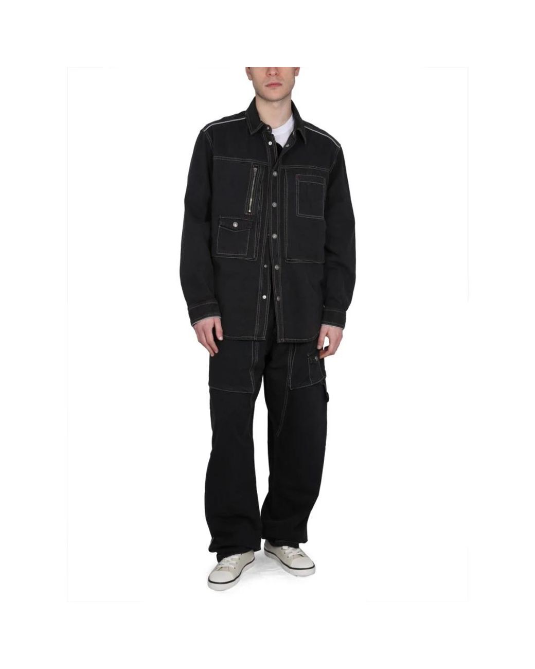 Isabel Marant Black Loose Fit Jeans for men