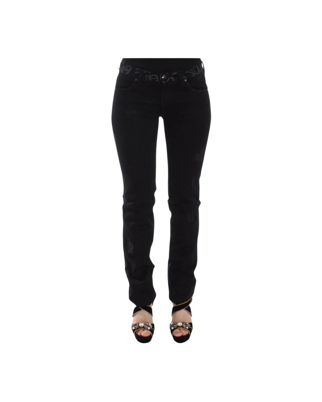 Ermanno Scervino Black Slim Fit Jeans