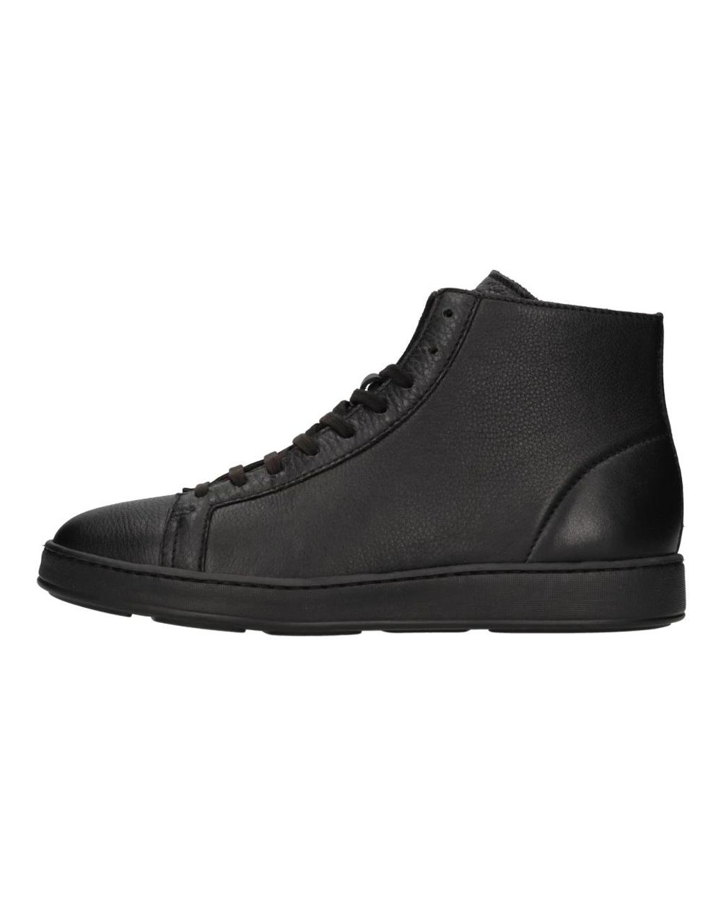 Santoni Black Sneakers for men