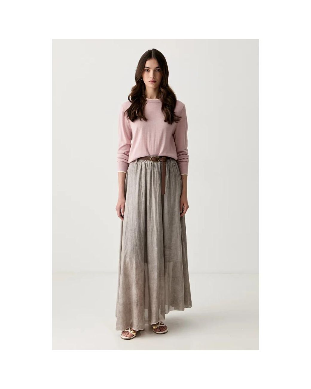 Karl Lagerfeld Brown Round-Neck Knitwear