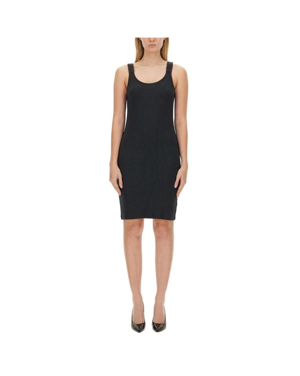 Helmut Lang Black Short Dresses
