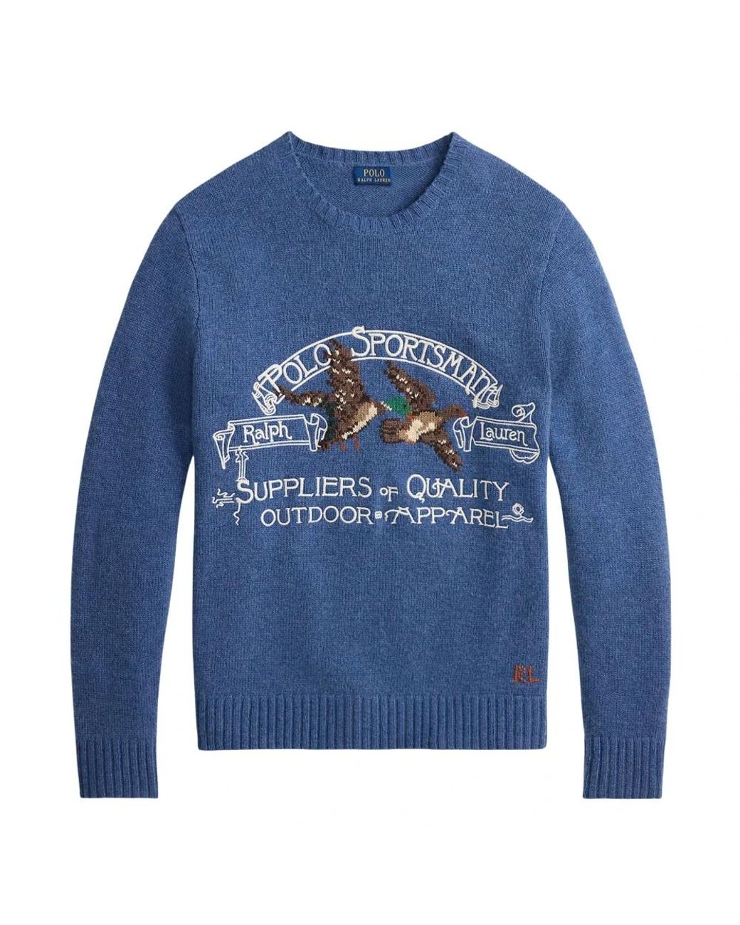 Ralph Lauren Blue Round-Neck Knitwear for men