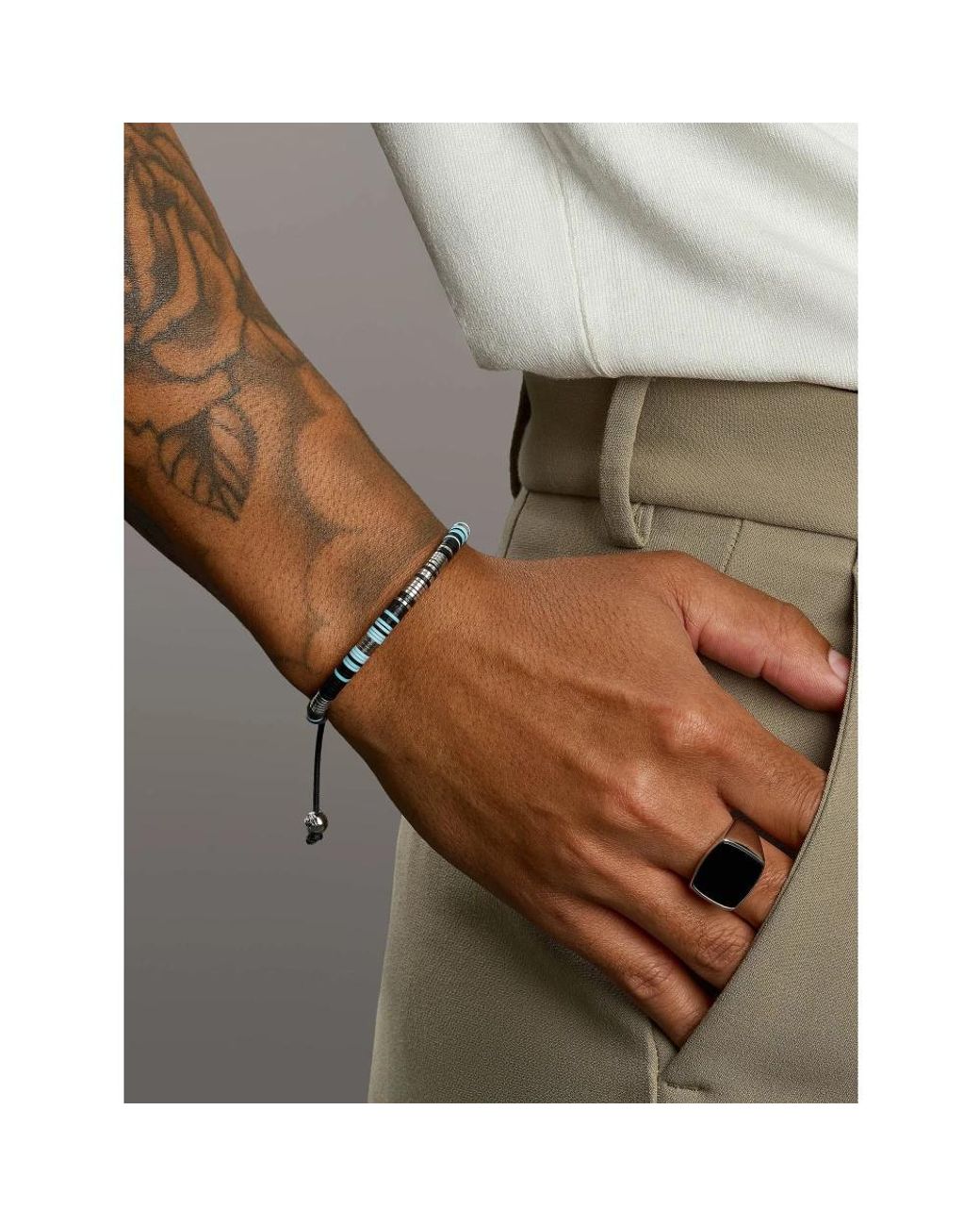 Bracelets Nialaya pour homme en coloris Black