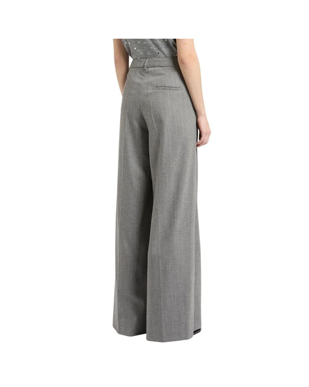 Marella Gray Wide Trousers