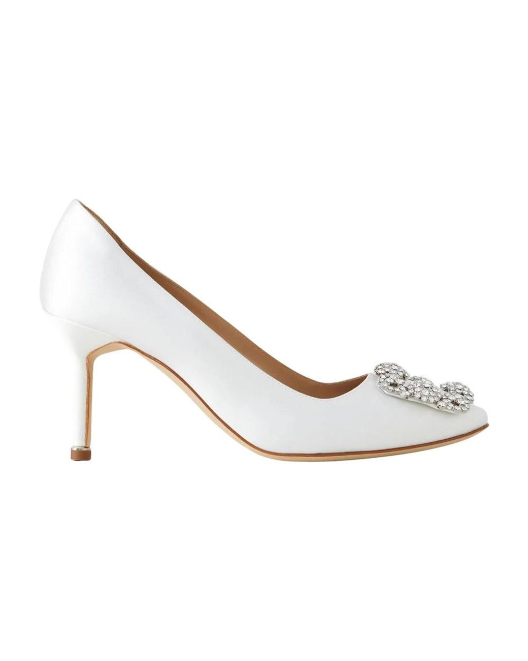 Manolo Blahnik White Pumps