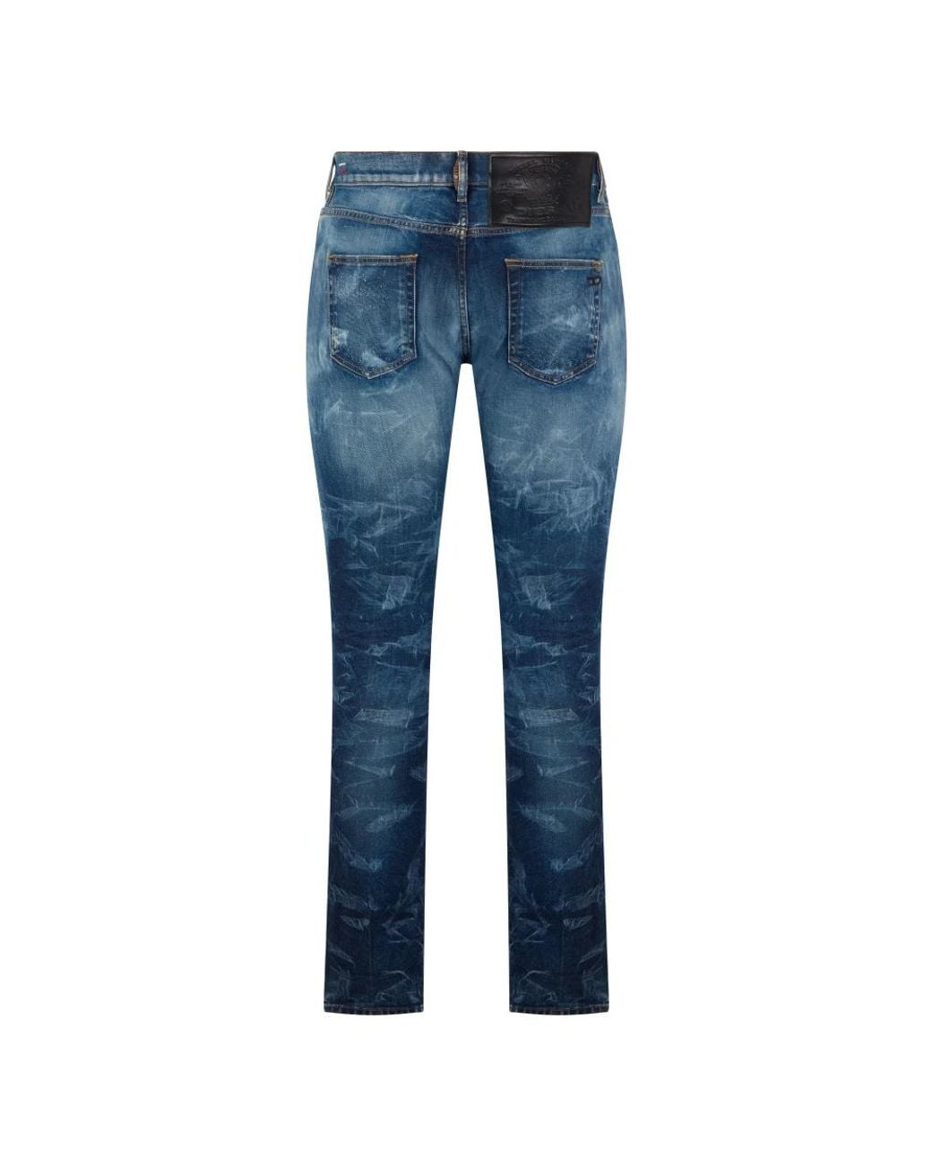 DIESEL Blue Straight Jeans for men