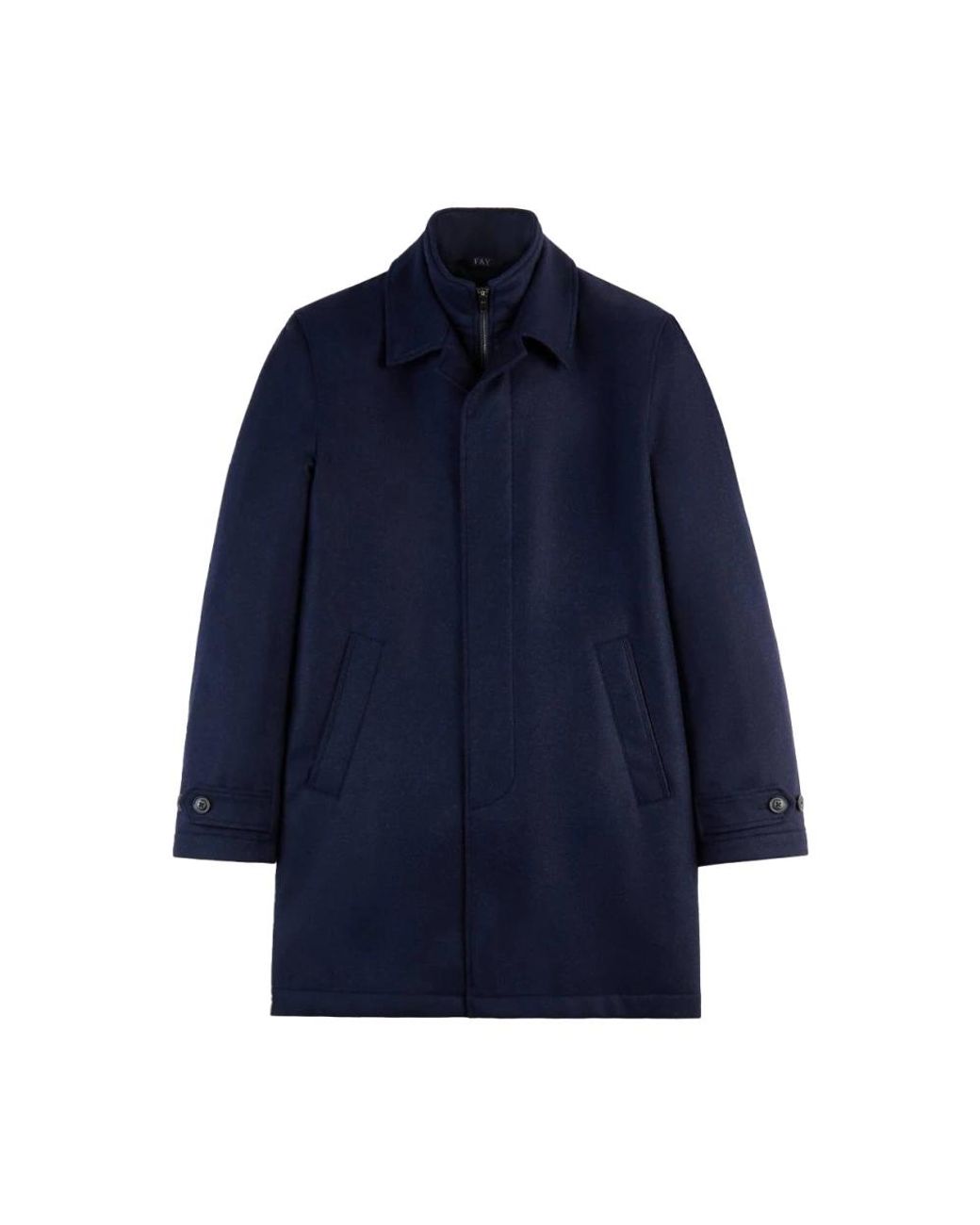 Fay Blue Trench Coats for men