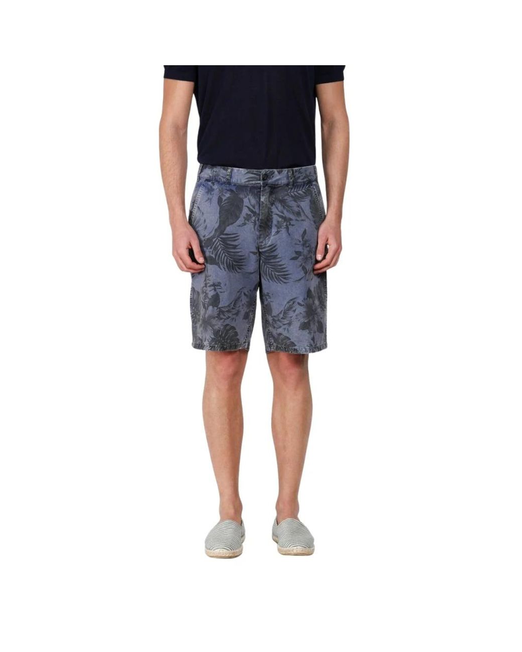 Mason's Blue Casual Shorts for men