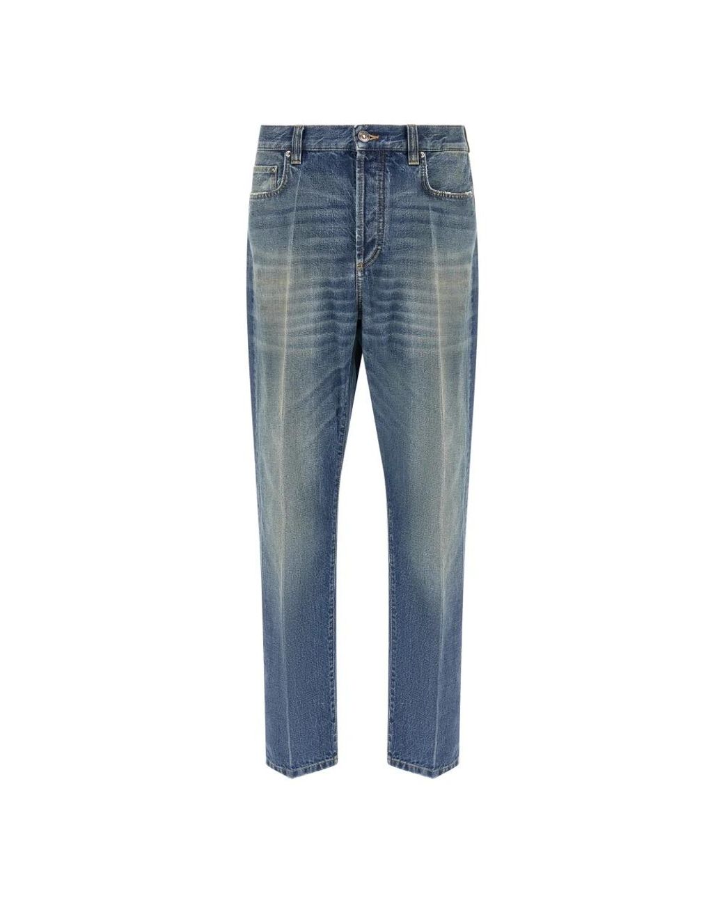 Versace Blue Straight Fit Jeans for men