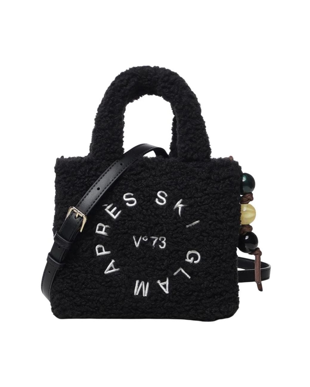 V73 Black Shopping Bags