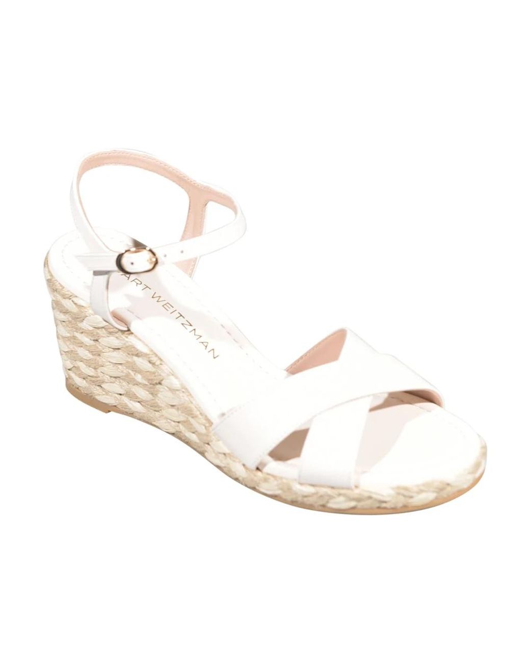 Stuart Weitzman White Wedges