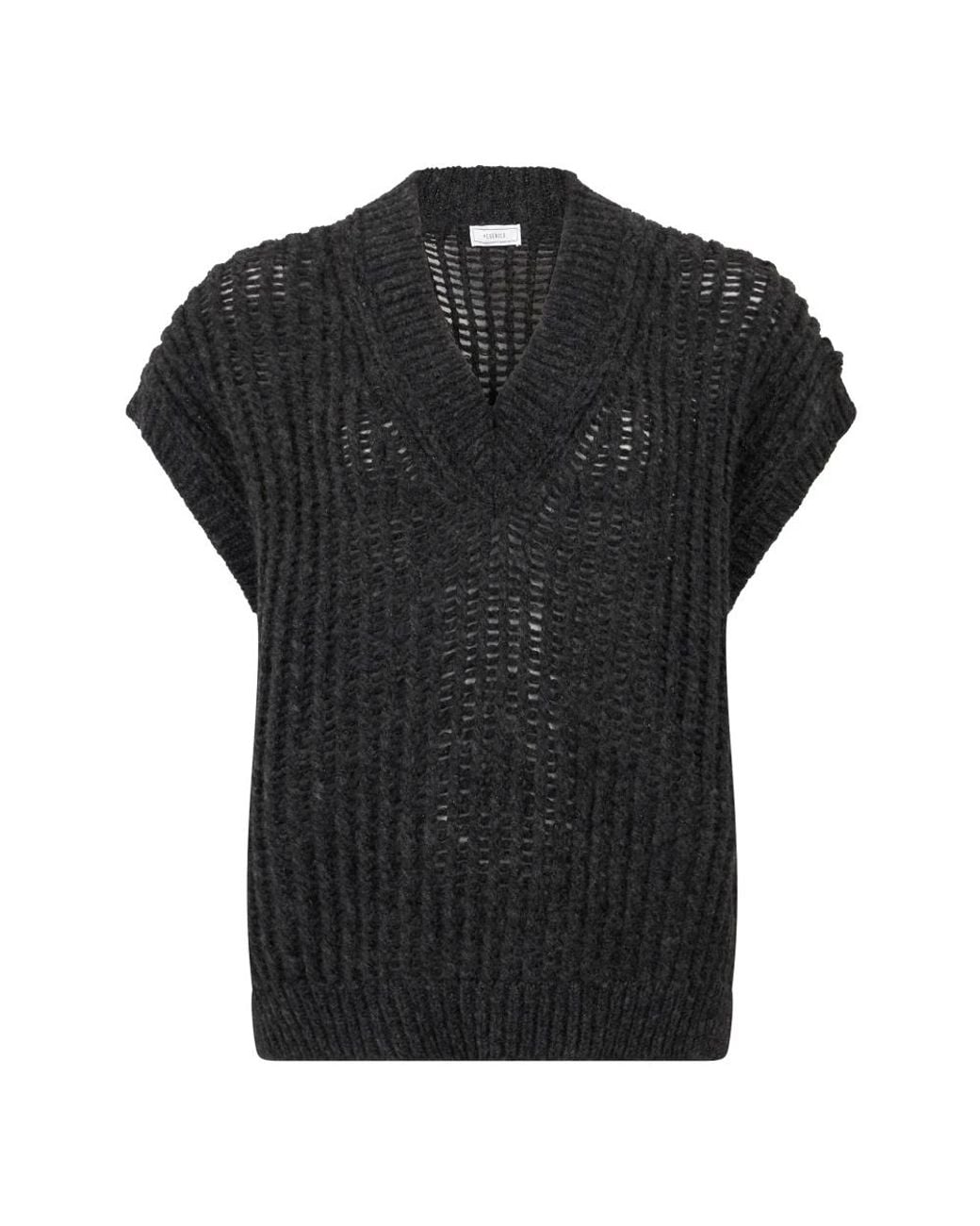Peserico Black V-Neck Knitwear
