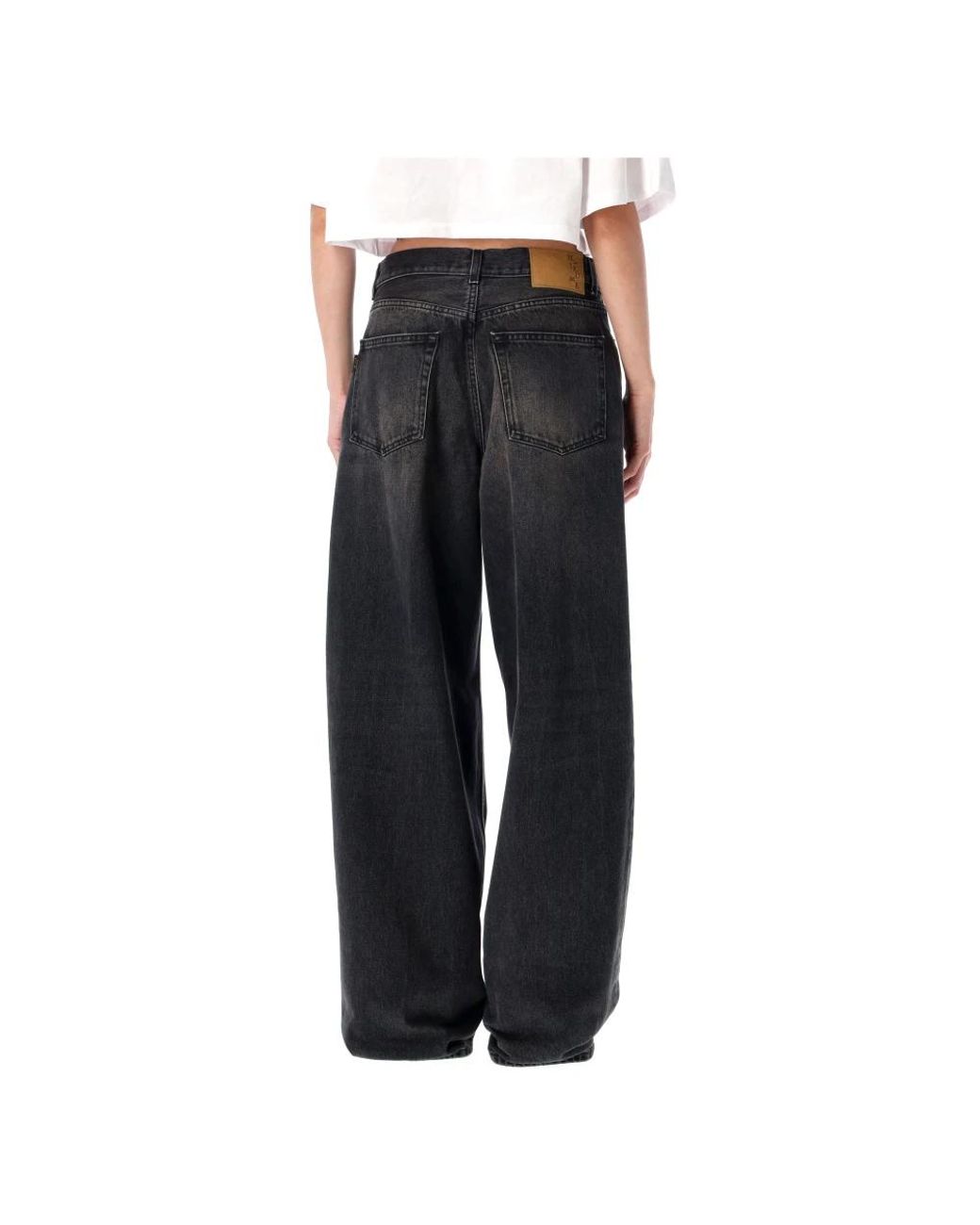 Haikure Black Wide Jeans