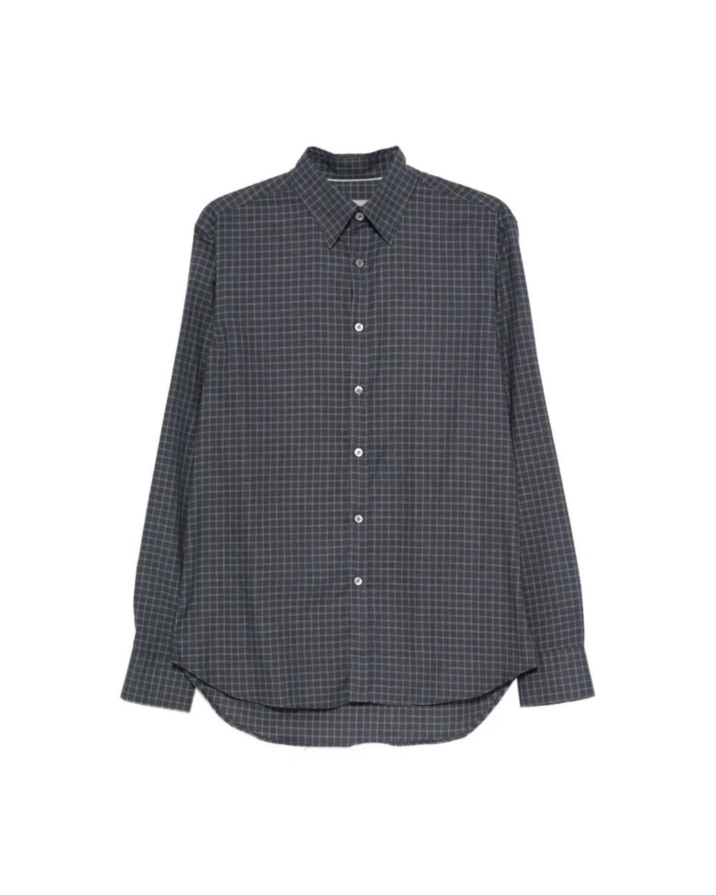 Canali Blue Casual Shirts for men