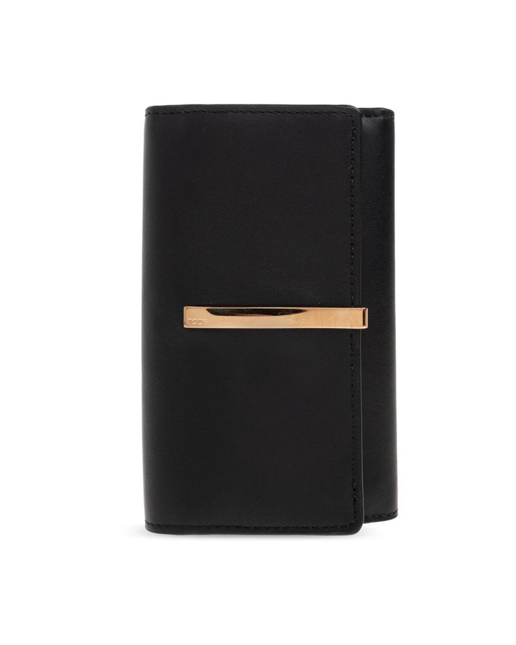Tod's Accessoires ,Zwart ,Leer Leren Portemonnee in het Black