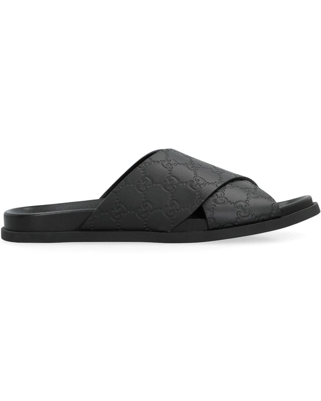 Gucci Black Sliders for men