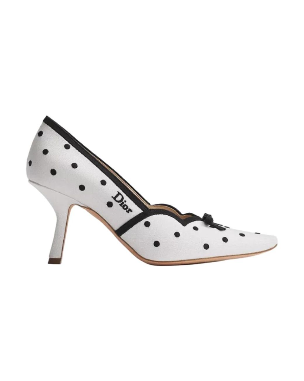 Dior Schoenen ,Wit ,Katoen Romance Pump in het Metallic