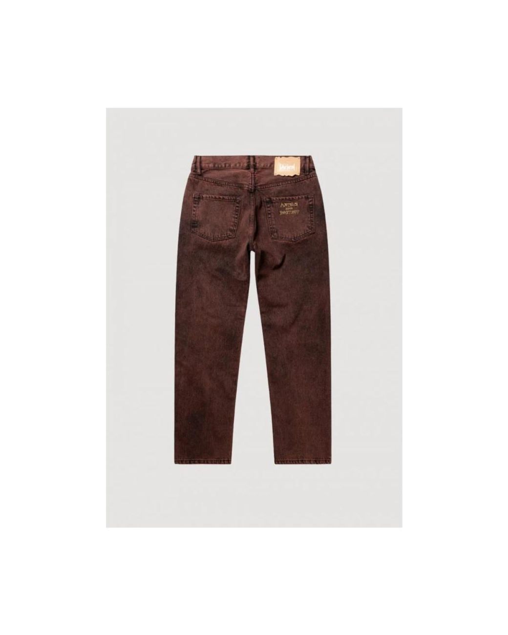 Aries Brown Straight Fit Jeans for men