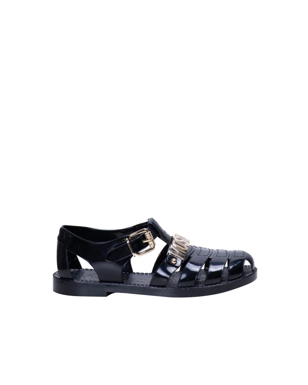 Moschino Blue Flat Sandals