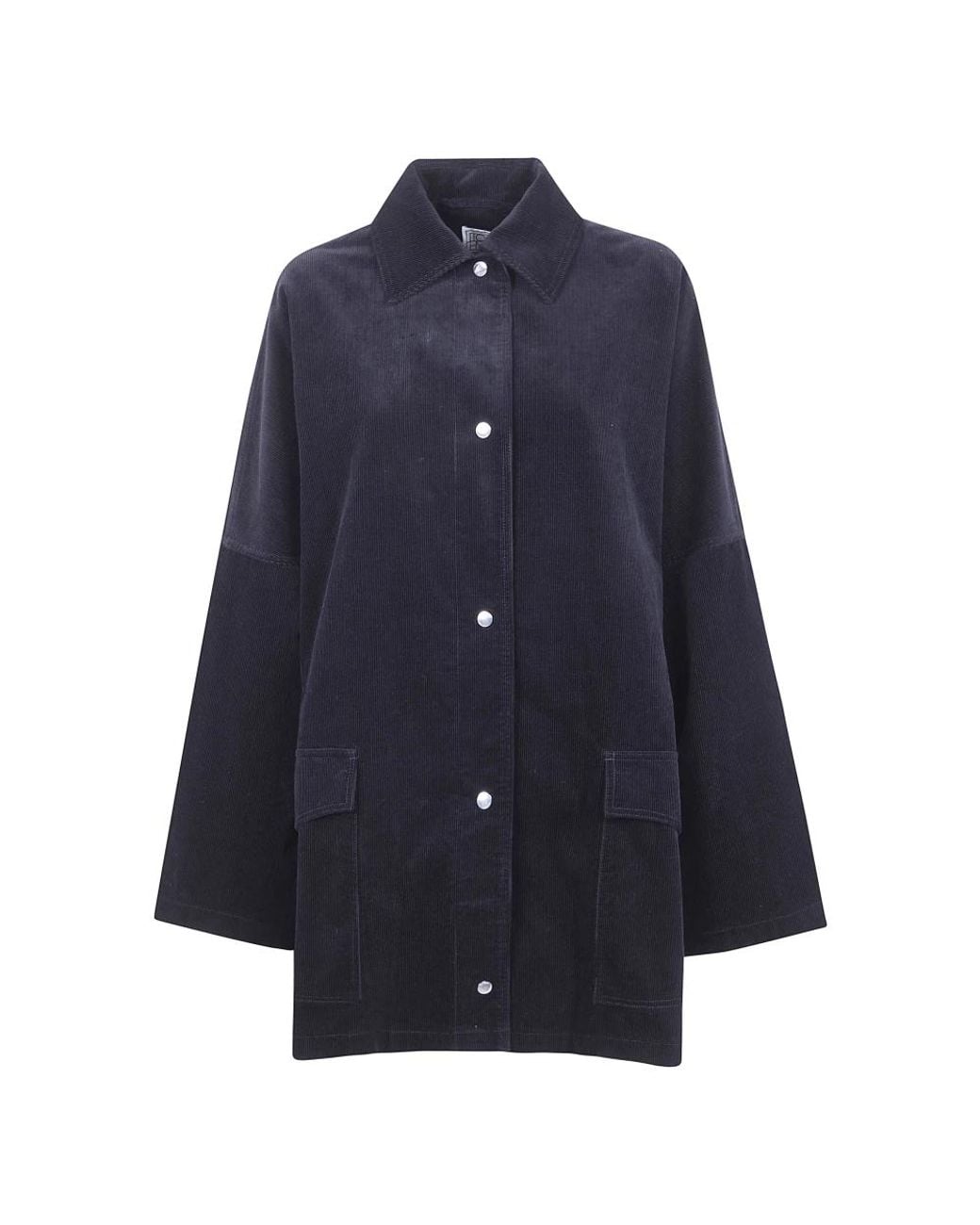 Totême Blue Single-Breasted Coats