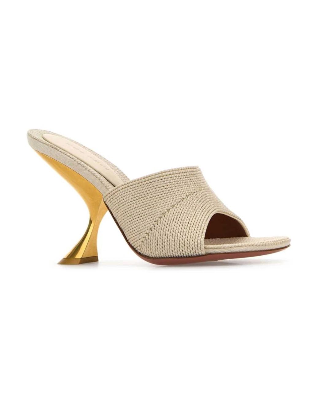 AMINA MUADDI White Heeled Mules