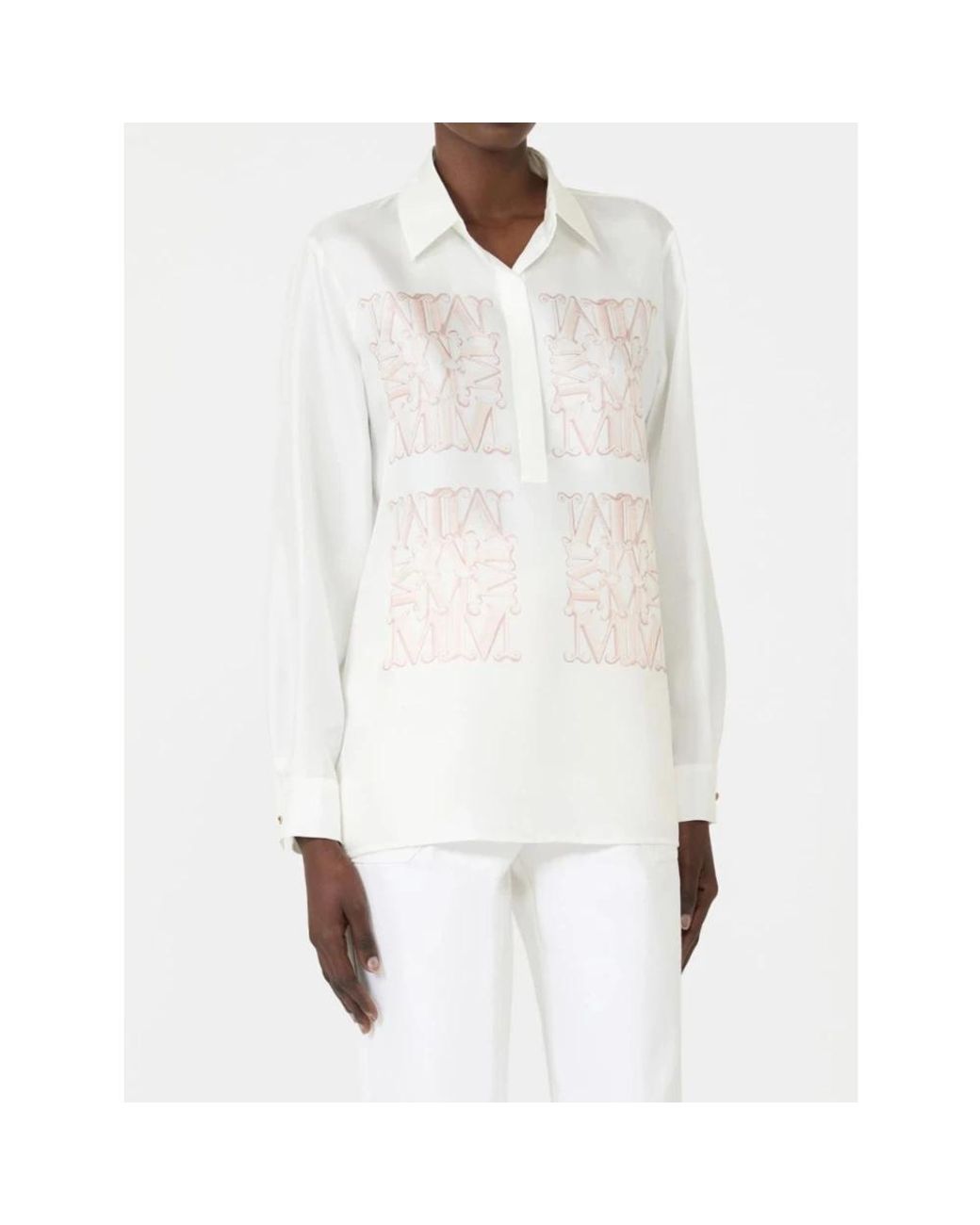 Max Mara White Blouses