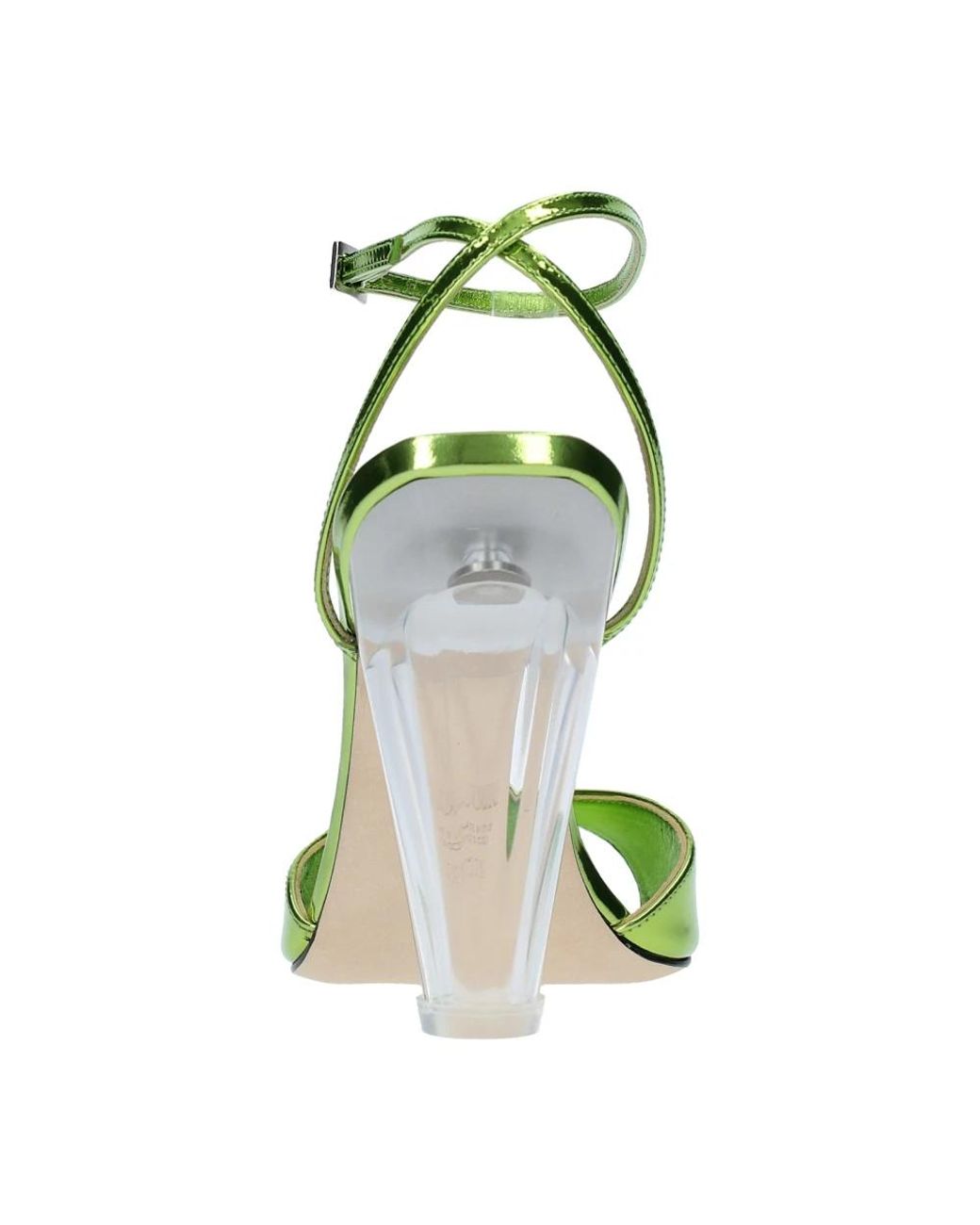 3Juin Green High Heel Sandals