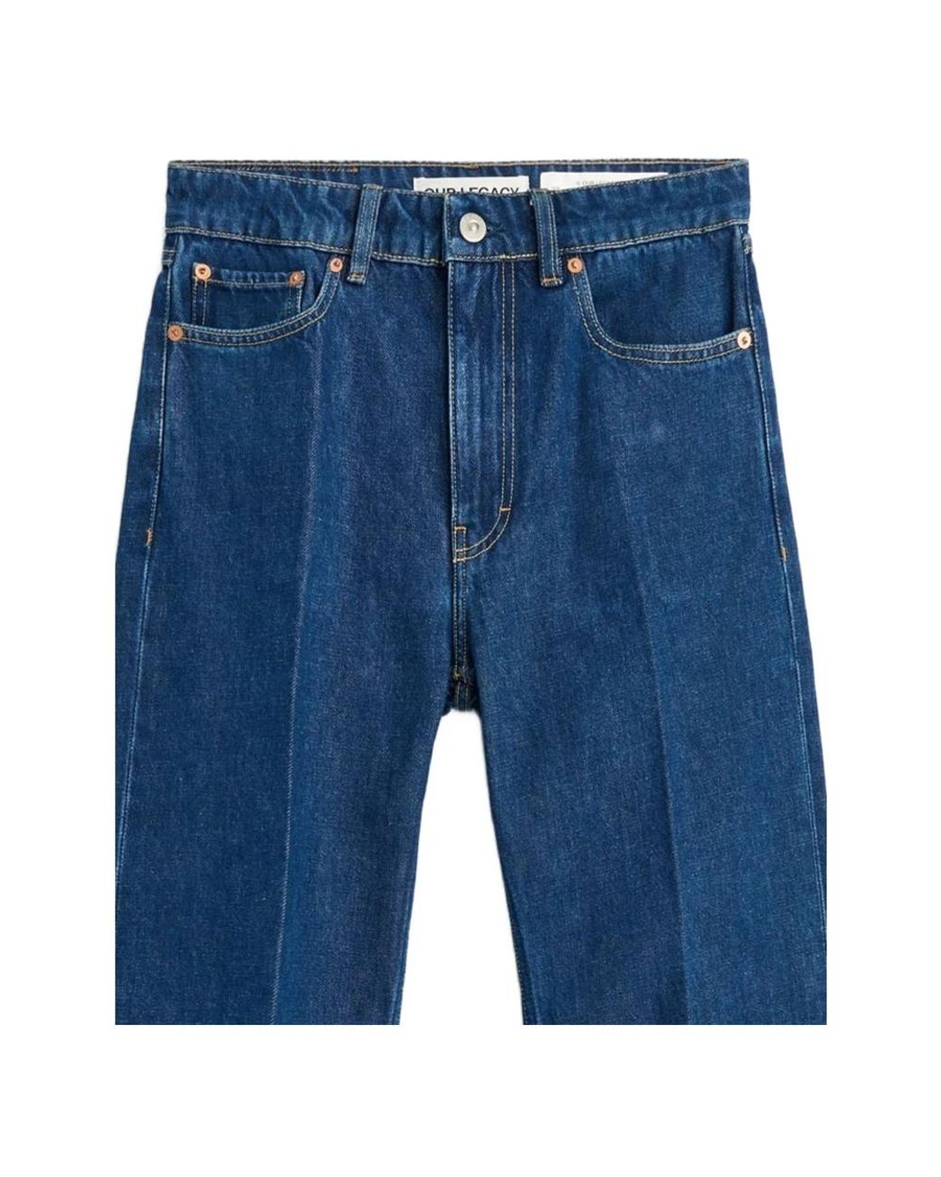 Our Legacy Blue Straight Fit Jeans
