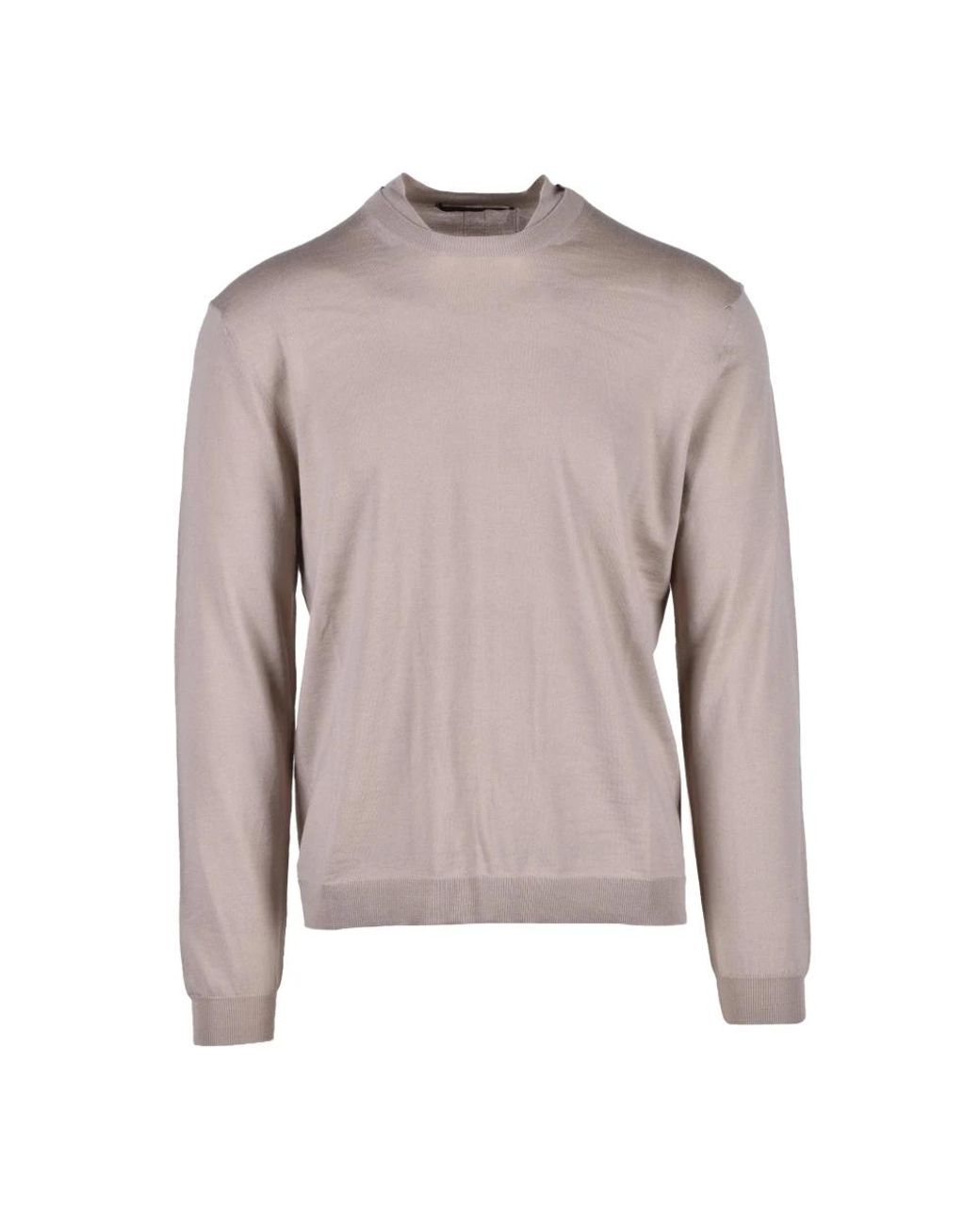 Low Brand Brown Round-Neck Knitwear for men