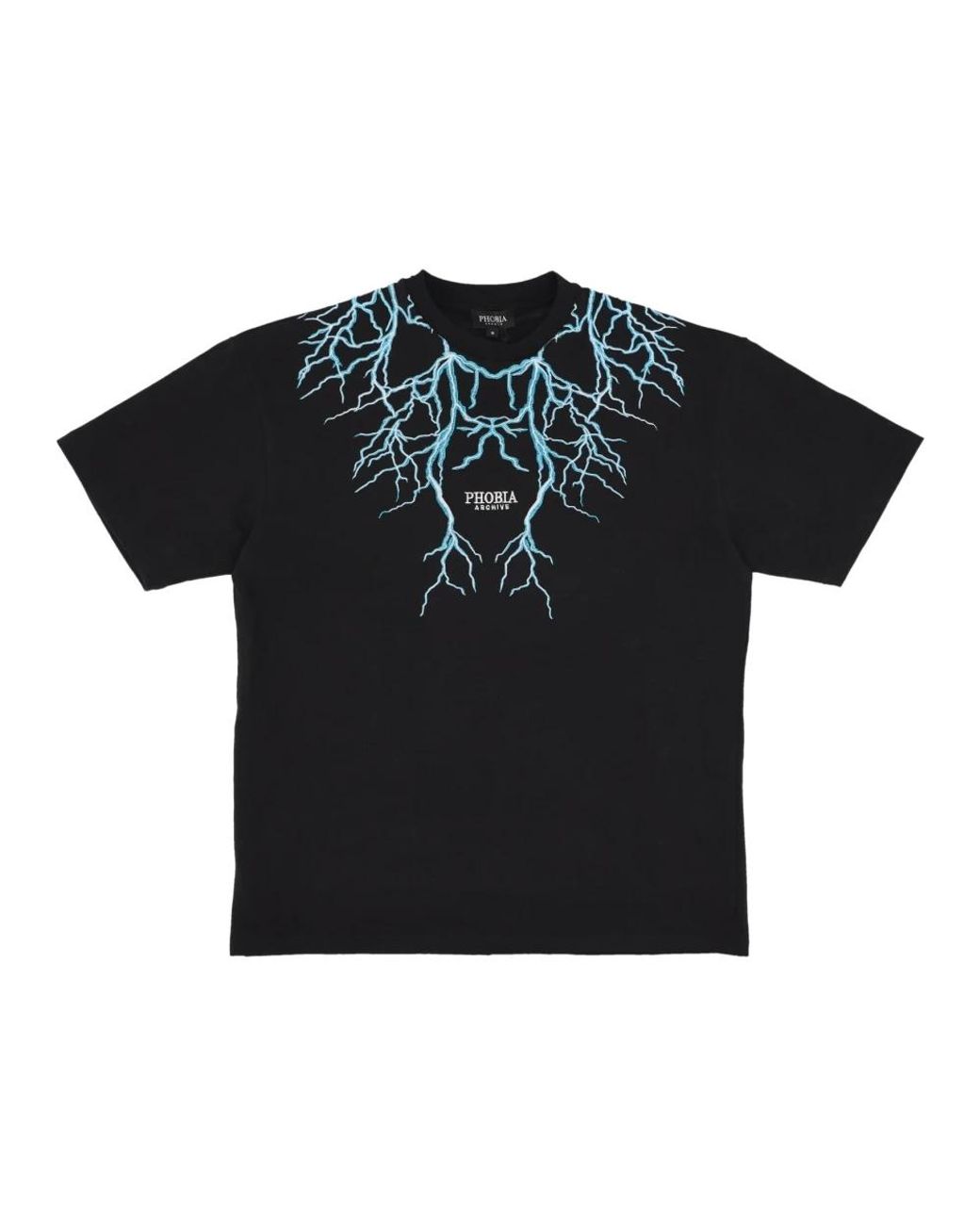 PHOBIA ARCHIVE Lightning Tee in het Black voor heren