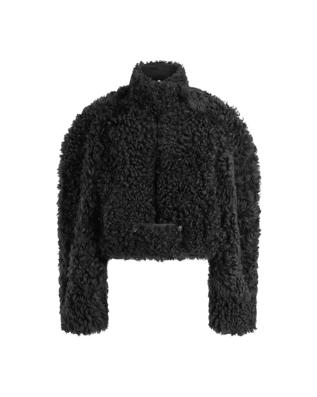 16Arlington Black Faux Fur & Shearling Jackets