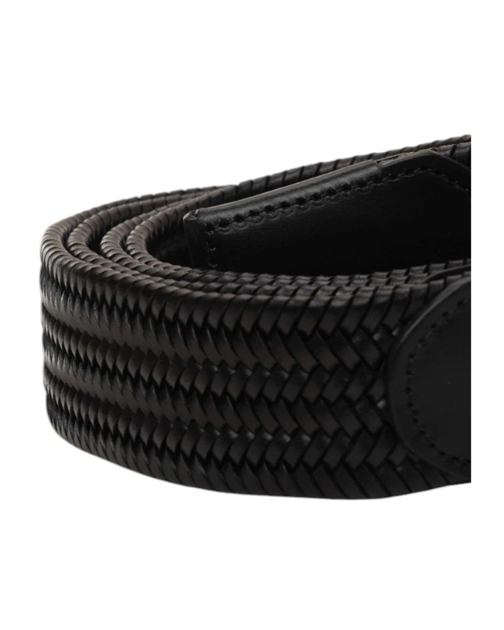 Belts Canali pour homme en coloris Black