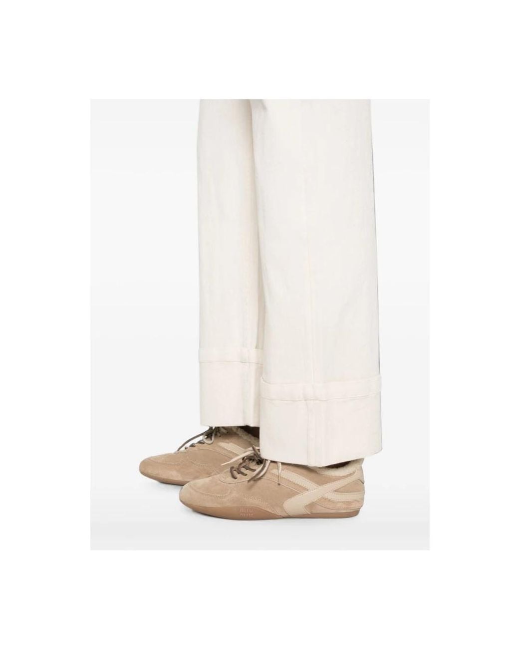 Yerse White Wide Jeans