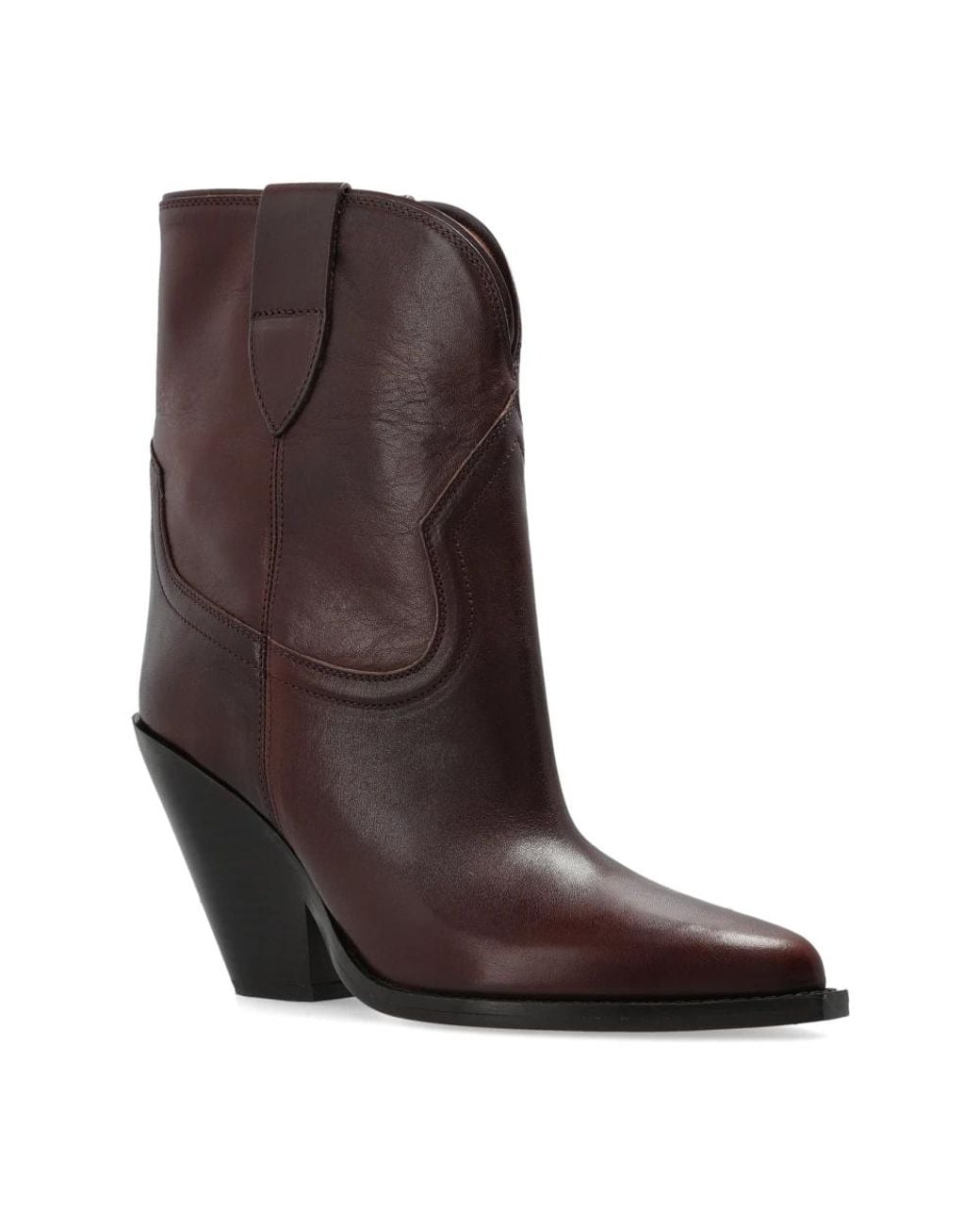 Isabel Marant Brown Cowboy & Biker Boots