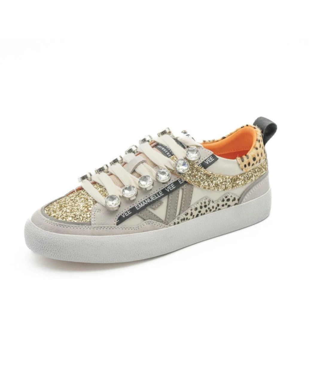 Emanuélle Vee Schoenen ,Veelkleurig ,Leer Damesschoenen Crostamcn Ss 25 in het Multicolor