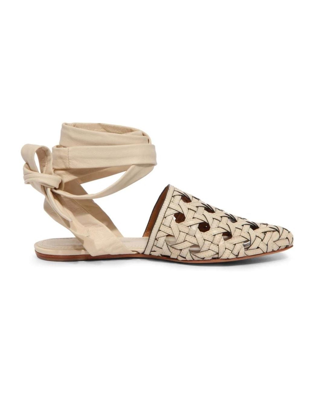 Flat Sandals Tory Burch en coloris Metallic
