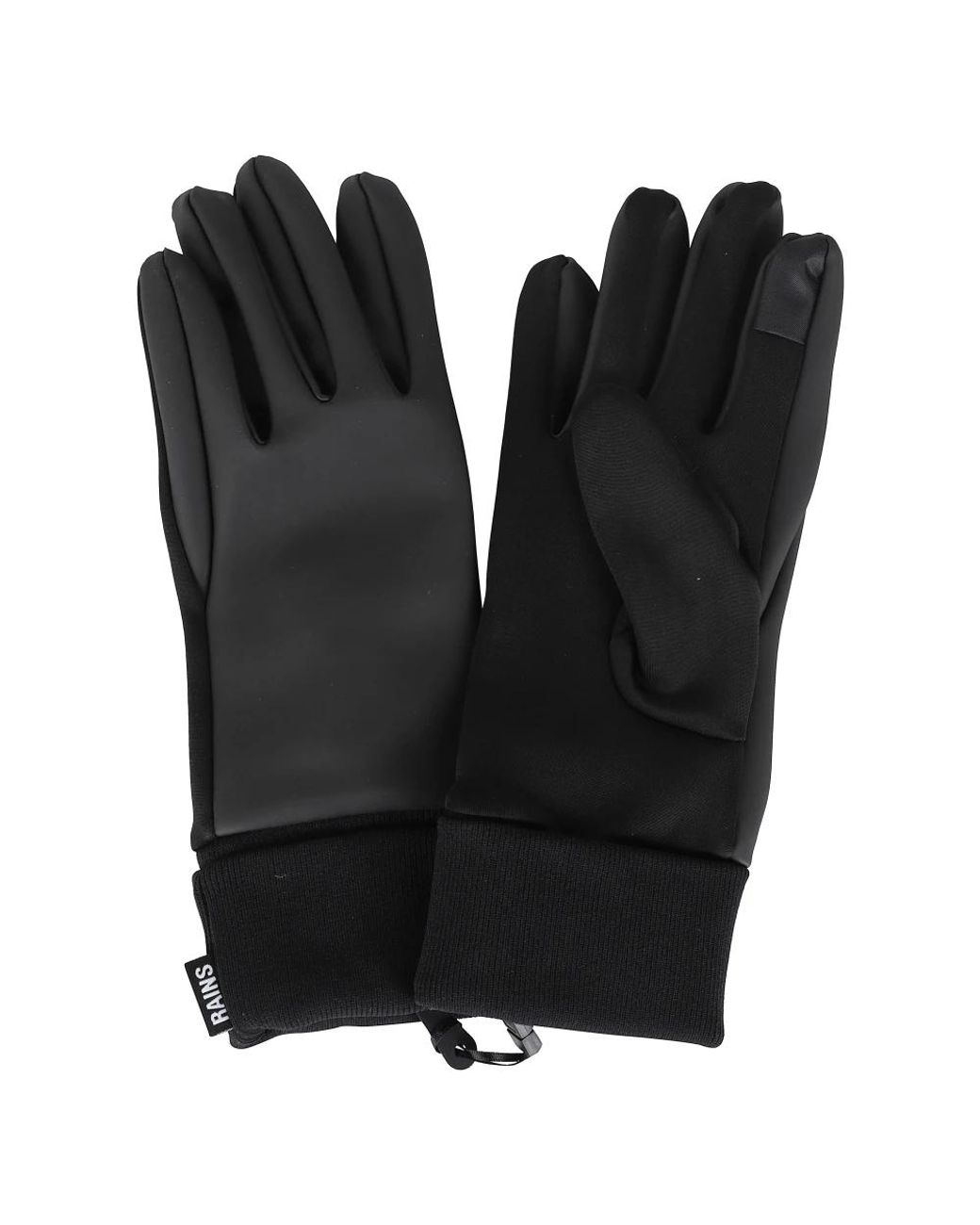 Rains Black Wasserdichte Touch-Handschuhe