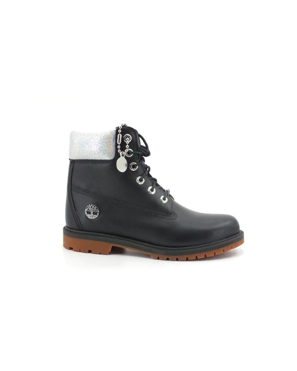 Timberland Black Lace-Up Boots