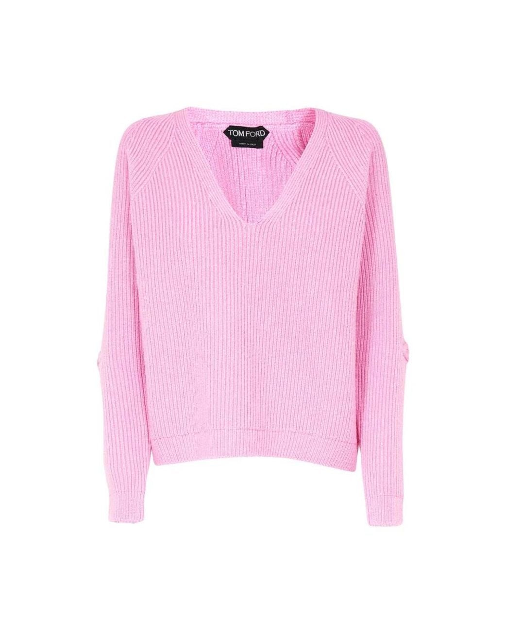 Tom Ford Pink V-Neck Knitwear
