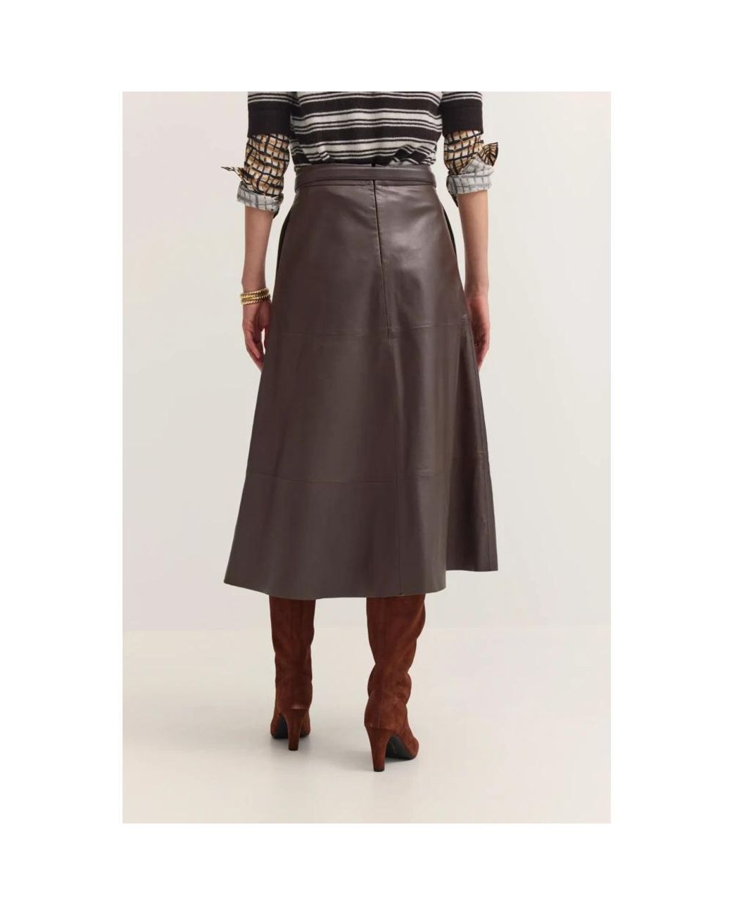 Leather Skirts Bugatti en coloris Brown