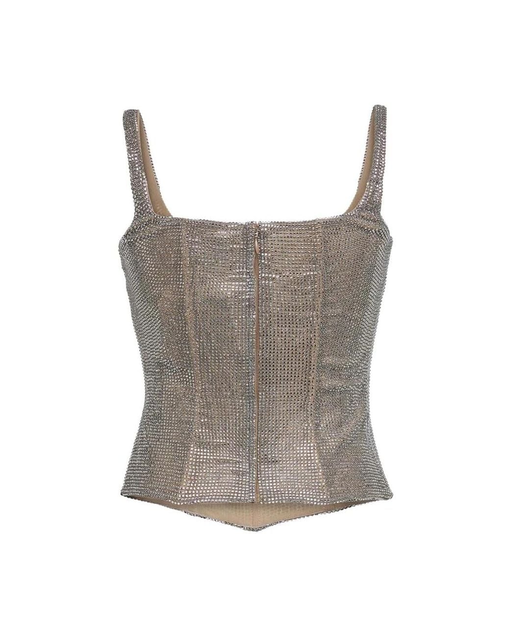 GIUSEPPE DI MORABITO Gray Sleeveless Tops