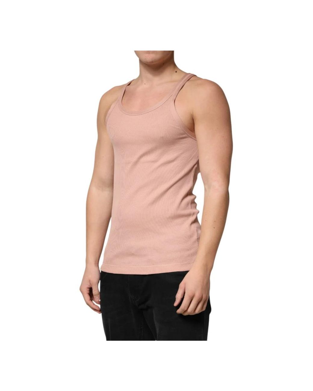Dolce & Gabbana Pink Sleeveless Tops for men