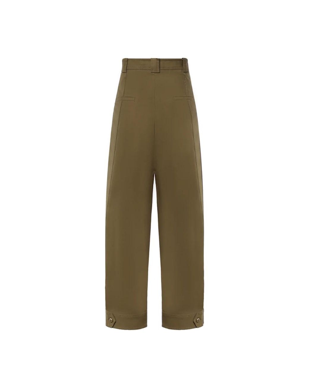Max Mara Green Straight Trousers