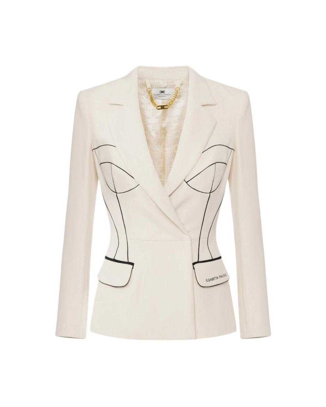 Elisabetta Franchi Natural Blazers